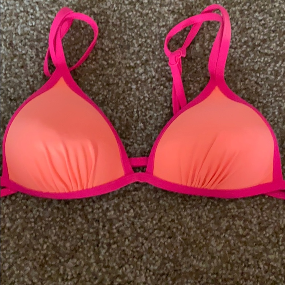 A pink Bikini top